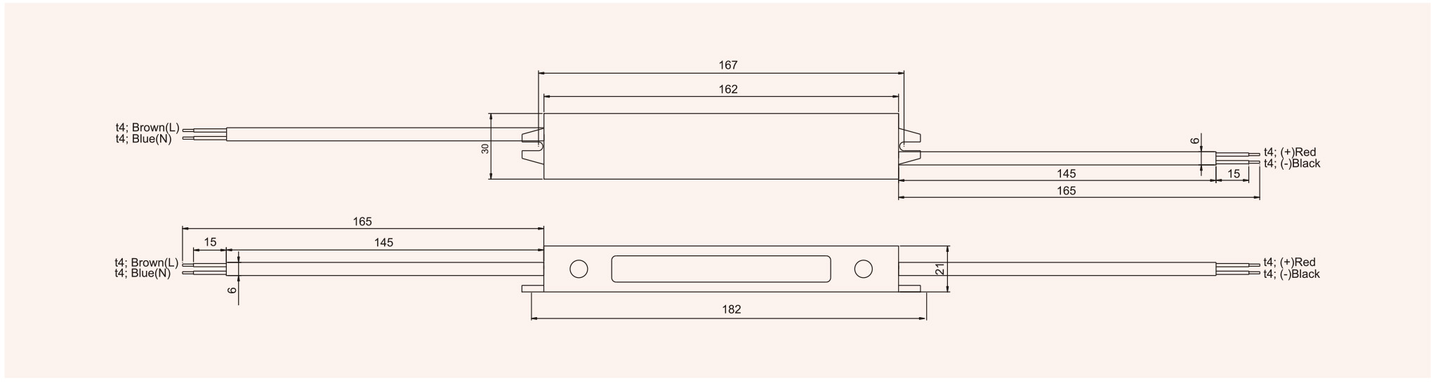 Waterproof IP67 LED driver AC 110v/220v to constant DC output 20W power supply