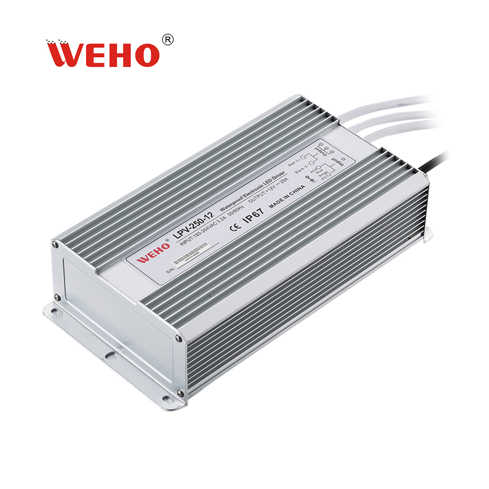 Waterproof IP67 250W power supply