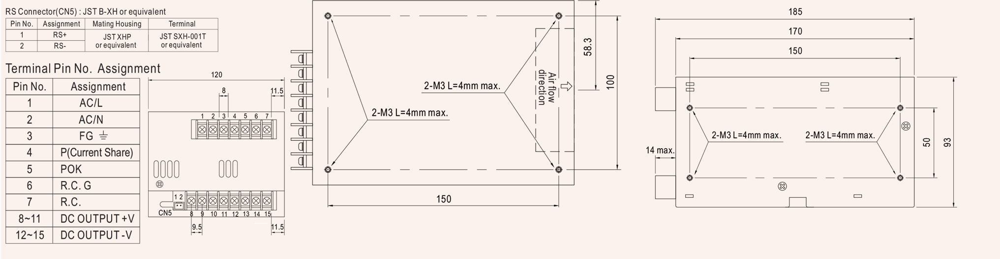 PSP-600WEHO switching power supply