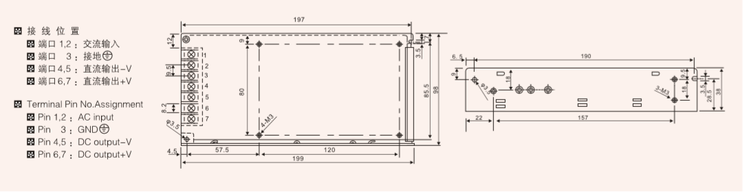 S-145W series normal single switching power supply