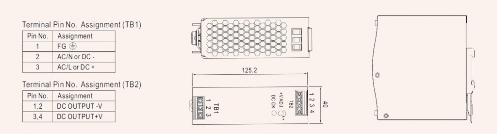 Din Rail Switching Power Supply EDR-240 240Вт 24В 48В промышленный переменный переменный ток  title=